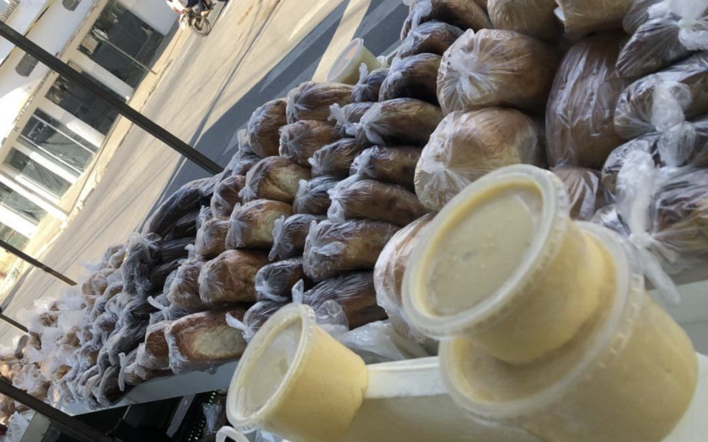 food stand in Brazil